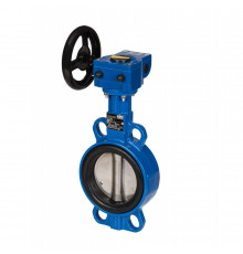 VFY-WG затвор дисковый DN150 PN16  корп. GG25 с центр. проуш.; Диск- AISI 316; упл. EPDM; С редуктором Использовать ответные фланцы по ГОСТ 33259-2015 исполнение В, тип 01 - 065B7445