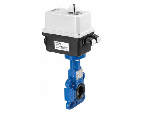 VFY-WA затвор дисковый DN200 PN16  корп. GG25 с центр. проуш.; Диск- AISI 316; упл. EPDM; с приводом 230В перем. ток, 45 Вт, 30 сек Использовать ответные фланцы по ГОСТ 33259-2015 исполнение В, тип 01, тип 11 - 082G7410