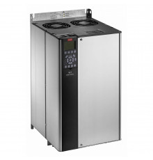 Преобразователь частоты FC-103 55 кВт / 75 л.с., Трехфазный ~380-460 В, IP 20/ Шасси, базовый РЧ фильтр (А2), Без тормозного транзистора, Графич.панель упр-ния GLCP, Без доп. покрытия плат PCB, без сетевой опции, без опции, без опции В, без опции D FC-103