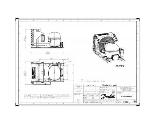 OP-LCHC008NLA00G Агрегат комп. -конд. - 114X1304