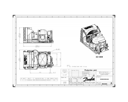 OP-MCGC012SCA04G агрегат компр.-конд. - 114X0343