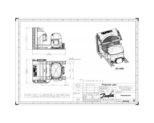 OP-MCGC015SCA00G агрегат компр.-конд. - 114X0448