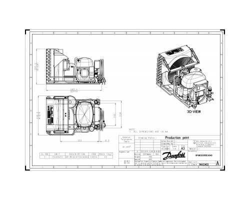 OP-MCGC015SCA04G Агрегат компр.-конд. - 114X0451