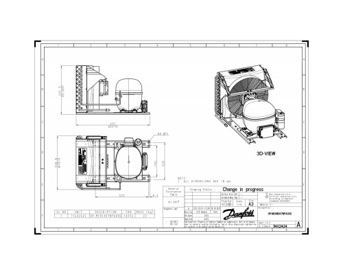 OP-MCHC007NFA00G Агрегат компр.-конд. - 114X2424
