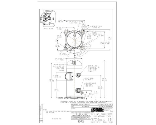 MLZ045T4LC9A Компрессор спиральный - 121L8649