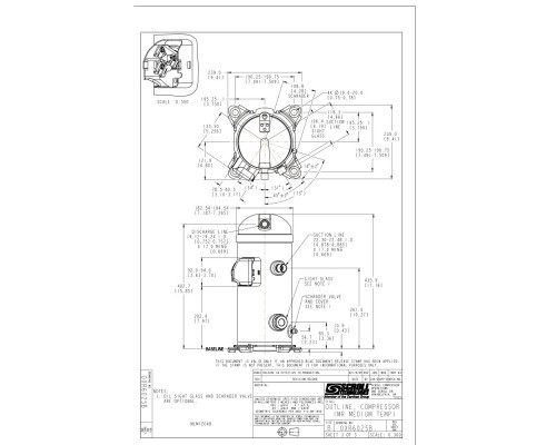 MLZ045T4LQ9A Компрессор спиральный - 121L8799