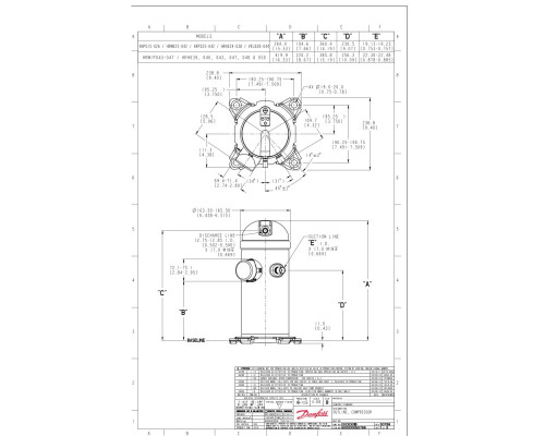 HRP034T4LP6 Компрессор спиральный - 121L2024