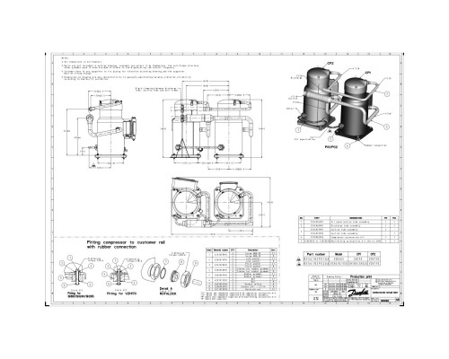 SH295A4ABE Компрессор спиральный(пр. класс 1770847090) - 120H0828
