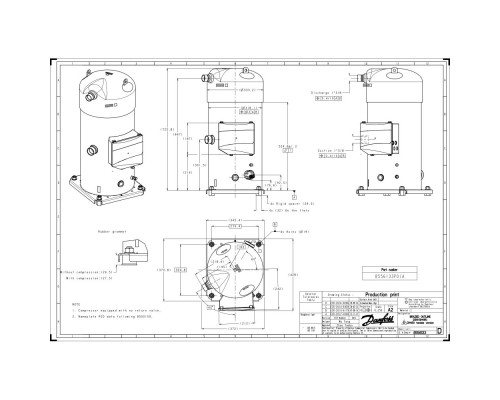 SH485B4ABA Компрессор спиральный - 120H1064