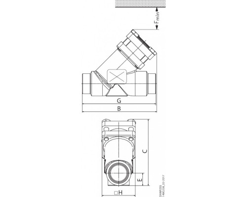 CHV-X 20 D STR клапан обратный - 148B6583