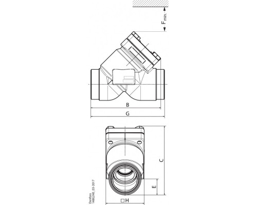 CHV-X 100 D STR клапан обратный - 148B6597