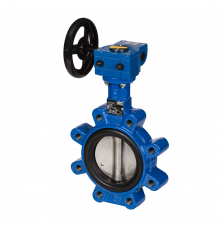 VFY-LG затвор дисковый DN80 PN16 корп. GG25 с резьб. проуш.; Диск- GGG40 с эпокс; упл. EPDM; С редуктором Использовать ответные фланцы по ГОСТ 33259-2015 исполнение В, тип 01, тип 11 - 065B8432
